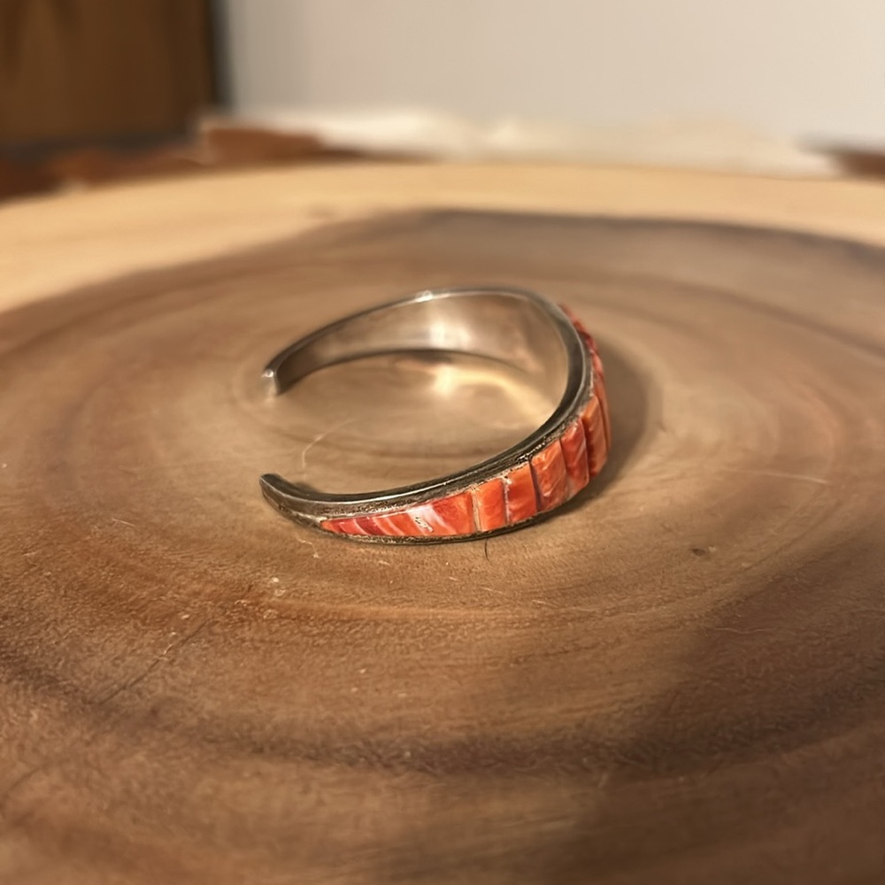 Spiny Oyster Orange Cuff Bracelet - Picture 2 of 8